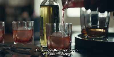 And now for the magic touch.
Hand me the orange. - Another Round