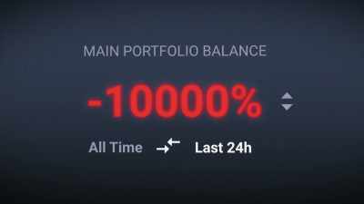 And now, the mark--
Oh! Ow! It went to zero! - Money Electric: The Bitcoin Mystery