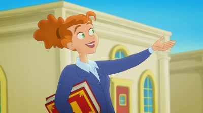 And now, the Royal Monkey,
bearing his royal scepter. - Curious George: Royal Monkey