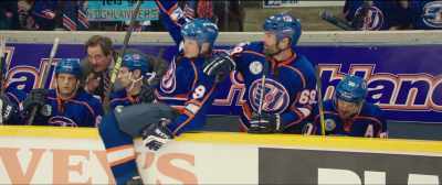And now there's action
over at the Highlander bench. - Goon: Last of the Enforcers