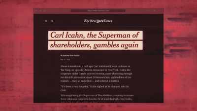 And on certain days,
I've come out on the side - Icahn: The Restless Billionaire