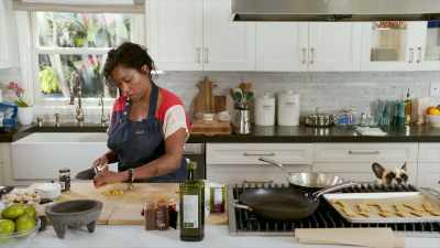 And on my mom's side, it was very Southern, - Selena + Chef