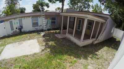 And on the outside,
we're going with a subtle - Zombie House Flipping