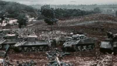 AND ONE ENTIRE REGIMENT IS STUCK - The Pacific War in Color