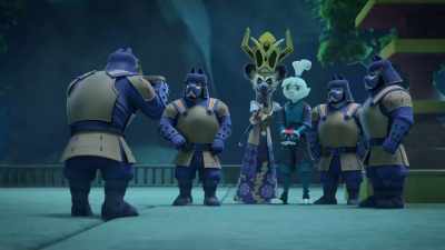 And one where I'm handcuffing him.
And one where… - Samurai Rabbit: The Usagi Chronicles