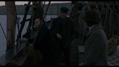 And over there is our
master harpooner, Mr Henry Drax. - The North Water
