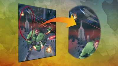 And painted it on frisket and sent it to them. - Video Game Box Art: The Stories Behind the Covers