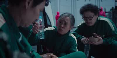 And please drink some waterso you don't choke. - Squid Game