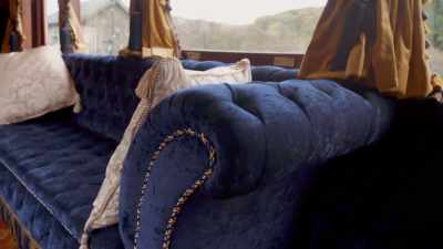 And plush button
backed upholstery - Great Rail Restorations with Peter Snow