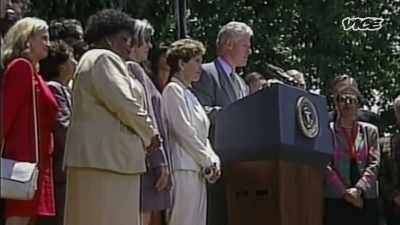 And when President Clinton
pushes hard - While The Rest Of Us Die
