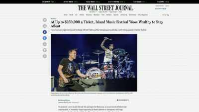 And they printed it in
"The Wall Street Journal." - Fyre Fraud