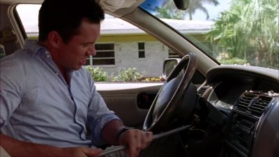 And pry open the steering column
to expose the ignition leads. - Burn Notice