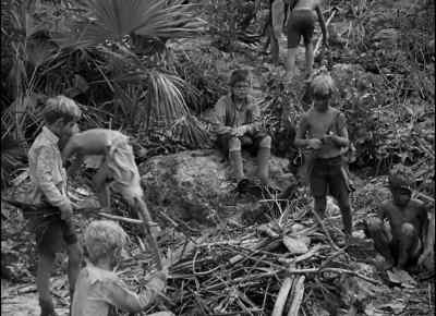 And put some dry leaves on.
Make sure they're dry. - Lord of the Flies