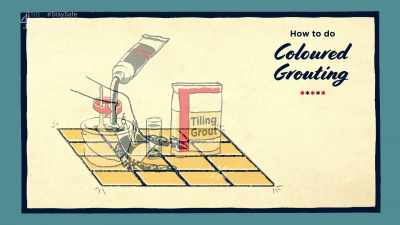 And remember metallic grout - Escape to the Chateau: Make Do & Mend