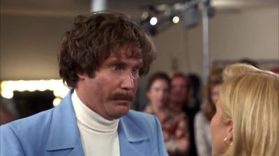 And your reporter in the field - Anchorman: The Legend of Ron Burgundy
