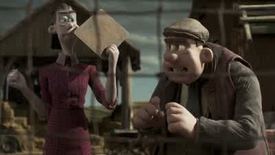 And left two threeAnd right two threeAnd stop right thereYes downMake little circlesFasterOh that's the spotl thought you were going to teach us to flyThat's what l'm doinglsn't there usually some flapping involvedDo l tell you how to lay eggsRelax We're - Chicken Run