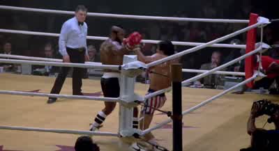 And Rocky throws him three rights to the head and a left. - Rocky III