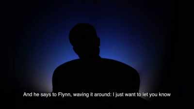 And he says to Flynn, waving it around, - The Plot Against the President