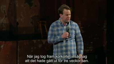 And he says, "License and registration." - Mike Birbiglia: Thank God for Jokes
