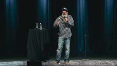 And screaming, "Release!"
And she undoes it, - David Cross: Oh Come On