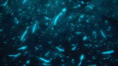 And when seen from below,
the glow enables them to blend with - Prehistoric Planet