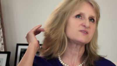 AND SHE FLUFFS
HER HAIR AROUND, - The Pathological Optimist