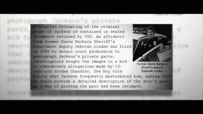 And she has taken from Jordan Chandler a description - Square One: Michael Jackson