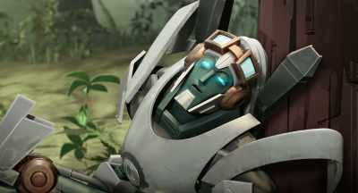 And she's acting really weird. - Transformers: EarthSpark