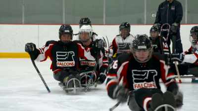 AND SHE'S GOING TO SKATE BACK
DOWN AGAIN, OKAY? - Harlem Globetrotters: Play It Forward