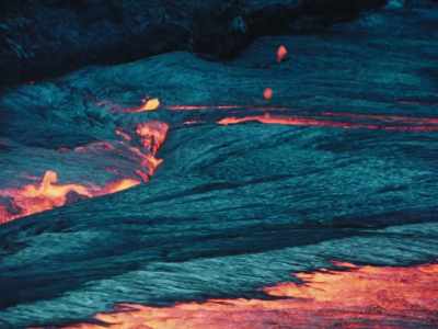And this shot helps visualize
plate tectonic theory. - Fire of Love