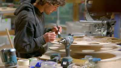 ..and six hours into making
their drinks cabinets, - Handmade: Britain's Best Woodworker