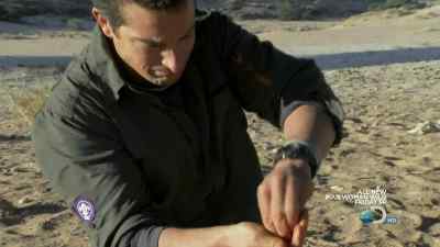 AND SKEWER IT ON THIS... - Man vs. Wild