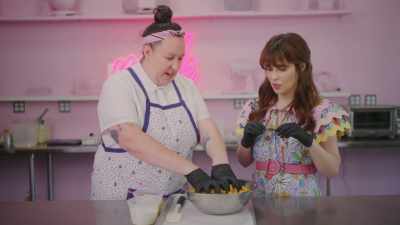 ...and smash,
because this is going to go - What Am I Eating? With Zooey Deschanel