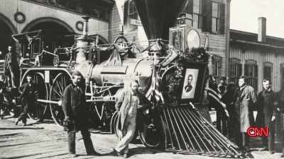 AND, SO, A GREAT RAILROAD
PROCESSION WOULD BRING ABRAHAM - Lincoln: Divided We Stand