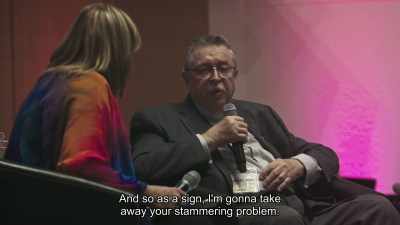 And so as a sign, I'm gonna take
away your stammering problem. - 1946: The Mistranslation That Shifted Culture
