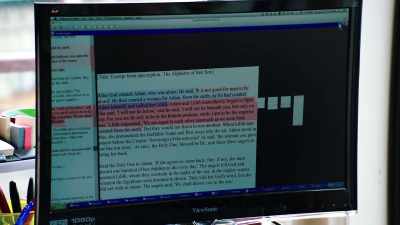 And so, as we pull back, we can see
successive pages coming up - Lo and Behold: Reveries of the Connected World