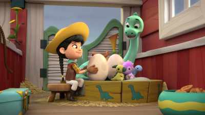 And so is Clover's. - Dino Ranch
