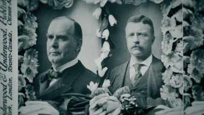And so when McKinley and
Roosevelt win the election - Theodore Roosevelt