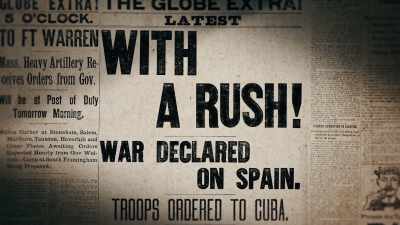 And so, when the Spanish
American War was declared - Theodore Roosevelt
