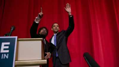 And so, what was more important
than his name - Obama: In Pursuit of a More Perfect Union