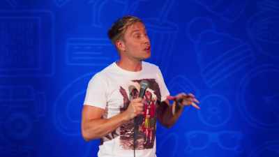 And, for some reason,
they bring comedians to Africa to help. - Russell Howard: Recalibrate
