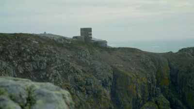 And they stand out in stark
contrast to a windswept field, - Secret Nazi Ruins