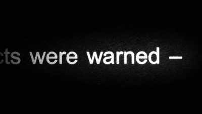 And subsequently to that, - No Stone Unturned