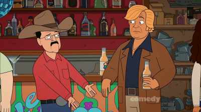 ...and suddenly she flew
across the room at me - Corner Gas Animated