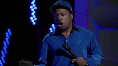 And he sweats
before he starts talkin'. - Eddie Griffin: Undeniable