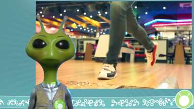 And if that doesn't impress,
they then "bowl" these balls - Alien TV