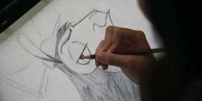 And that'll make his eyes
look shiny and alive, - Sketchbook