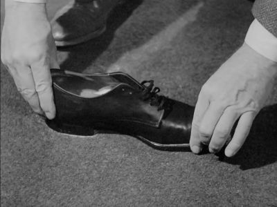 And that's Alfred Brunton's shoe - Sherlock Holmes Faces Death