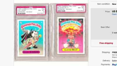 And that's when I looked on
e-bay and realized they are - 30 Years of Garbage: The Garbage Pail Kids Story