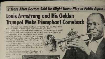And the beats were perfectly normal. - Louis Armstrong's Black & Blues